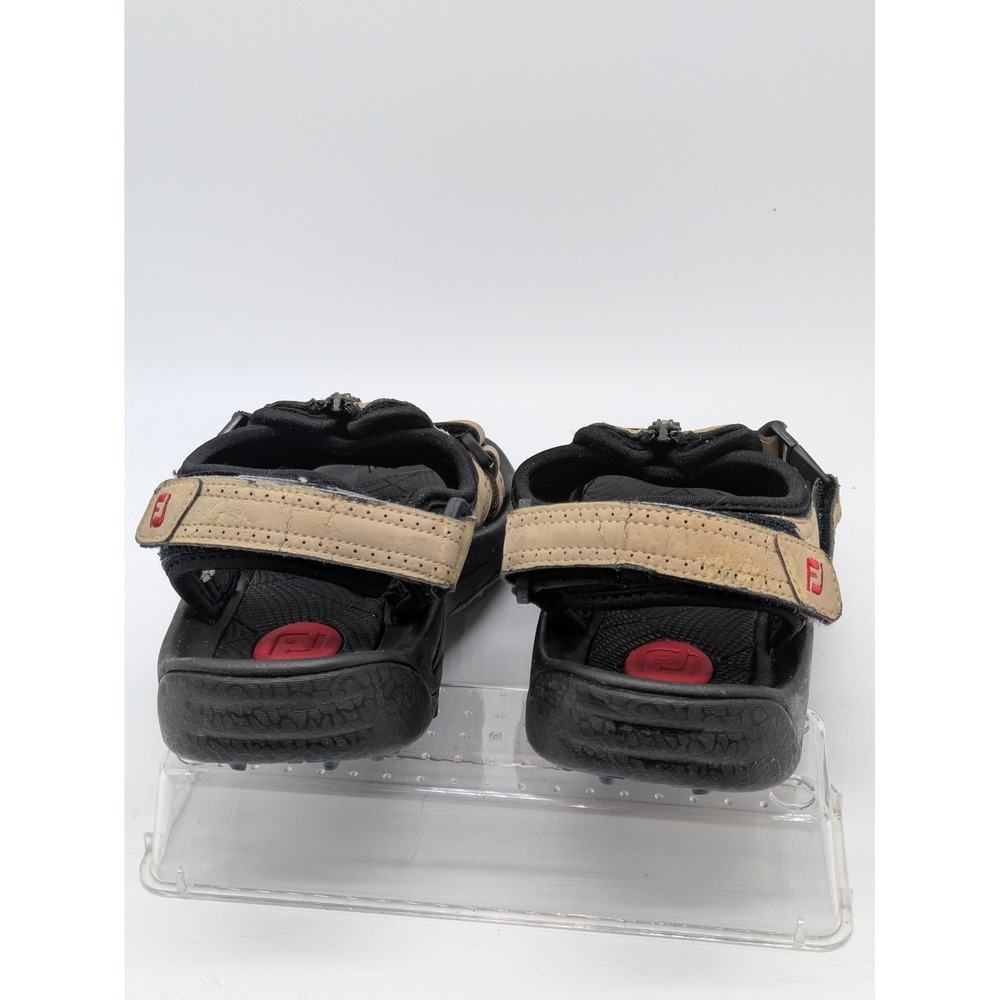 FootJoy Golf Sandals Mens Size 8 Beige Leather Spikeless Comfort Shoes - Picture 14 of 14
